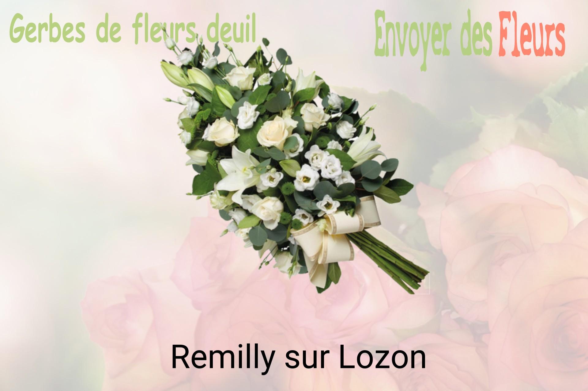Gerbe de fleurs de deuil livrée à Remilly-sur-Lozon
